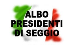 Albo presidenti di seggio