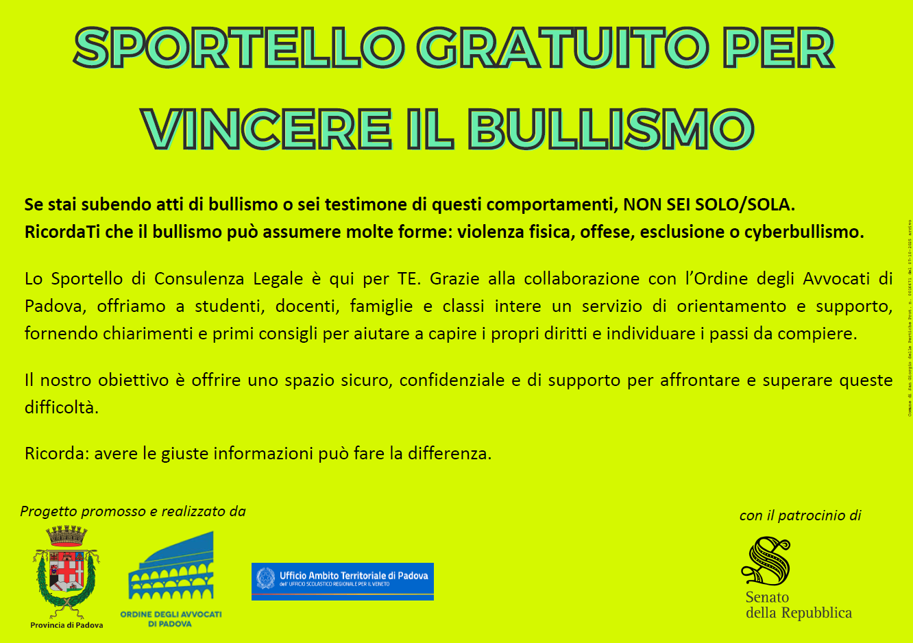 Sportello bullismo